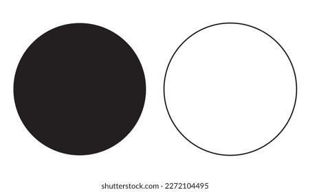 2 round shape with black and white color
