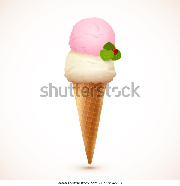 2 ice cream scoops