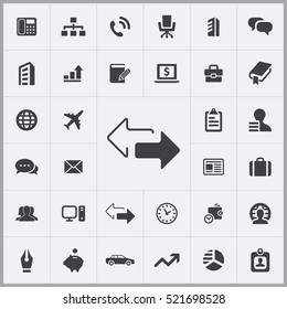 2 side arrow icon. company icons universal set for web and mobile