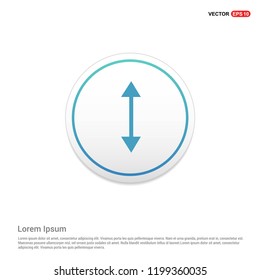 2 Side Arrow Icon Hexa White Background icon template - Free vector icon