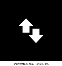 2 side arrow icon, isolated, white background