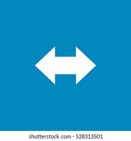 2 side arrow icon, isolated, white background
