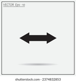 2 side arrow illustration icon