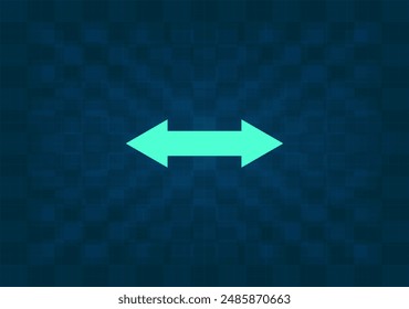 2 side arrow illustration icon