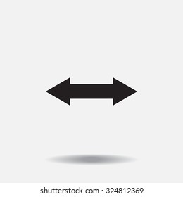 2 side arrow illustration icon