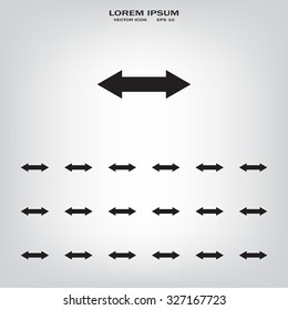 2 side arrow illustration icon