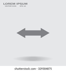 2 side arrow illustration icon