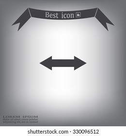 2 side arrow illustration icon