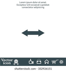 2 side arrow illustration icon