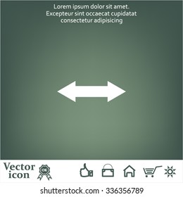 2 side arrow illustration icon