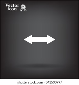 2 side arrow illustration icon