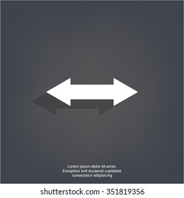 2 side arrow illustration icon