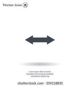 2 side arrow illustration icon
