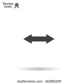 2 side arrow illustration icon
