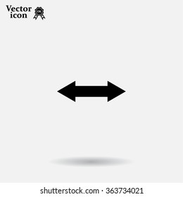 2 side arrow illustration icon