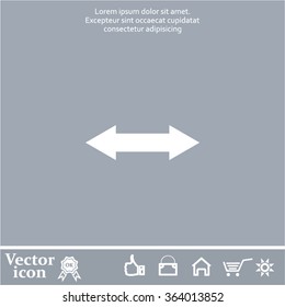 2 side arrow illustration icon