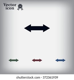 2 side arrow illustration icon