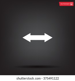 2 side arrow illustration icon