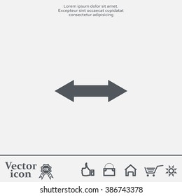 2 side arrow illustration icon