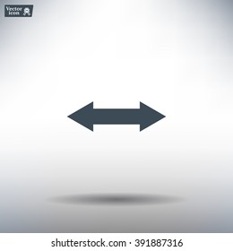 2 side arrow illustration icon
