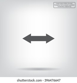 2 side arrow illustration icon