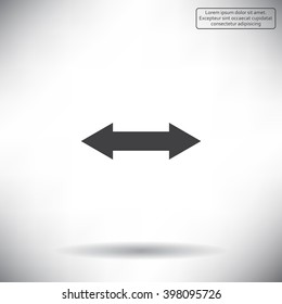 2 side arrow illustration icon