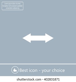 2 side arrow illustration icon