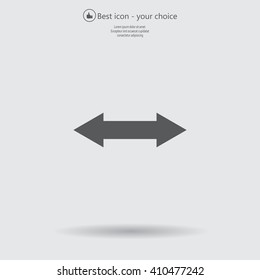 2 side arrow illustration icon