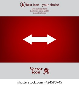 2 side arrow illustration icon