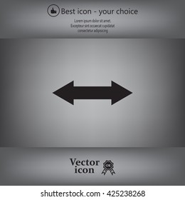 2 side arrow illustration icon