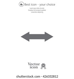 2 side arrow illustration icon
