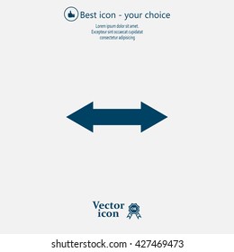 2 side arrow illustration icon