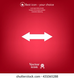 2 side arrow illustration icon