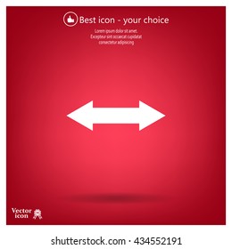 2 side arrow illustration icon