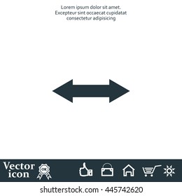 2 side arrow illustration icon
