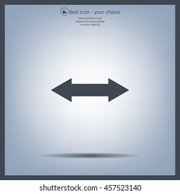 2 side arrow illustration icon