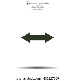 2 side arrow illustration icon