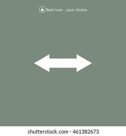 2 side arrow illustration icon
