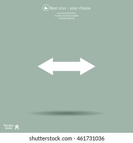 2 side arrow illustration icon