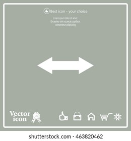 2 side arrow illustration icon