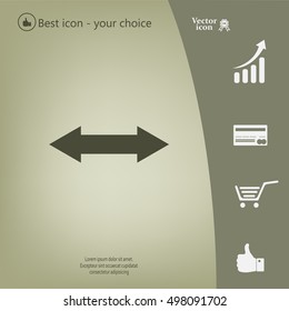 2 side arrow illustration icon