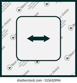 2 side arrow illustration icon