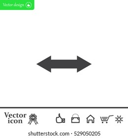 2 side arrow illustration icon