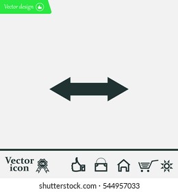 2 side arrow illustration icon