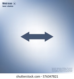 2 side arrow illustration icon