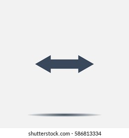 2 side arrow illustration icon