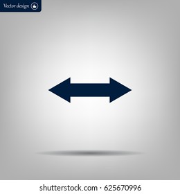 2 side arrow illustration icon