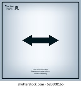 2 side arrow illustration icon