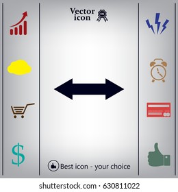 2 side arrow illustration icon