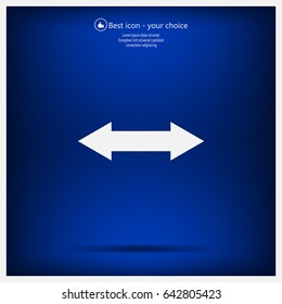 2 side arrow illustration icon